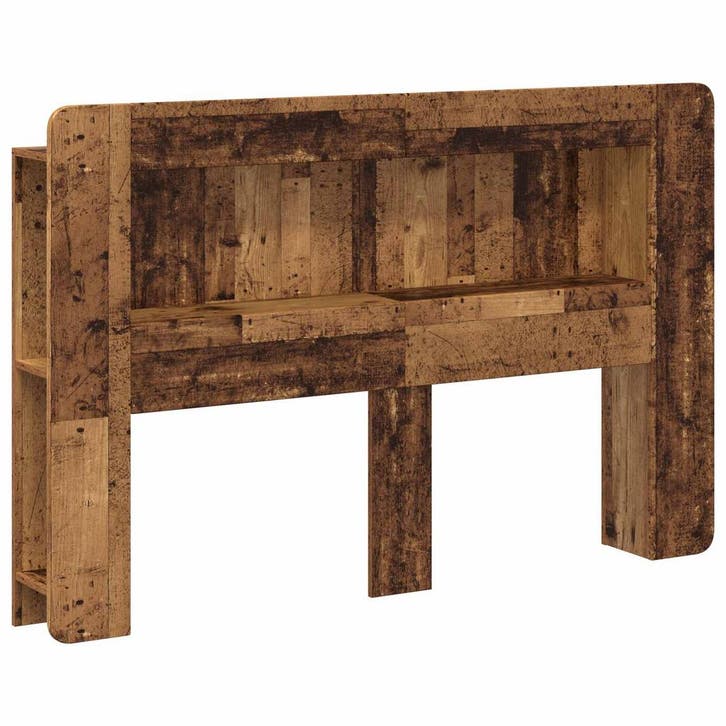 vidaXL Hoofdbordkast met opslag Oud hout Geconstrueerd hout, Huis en Inrichting, Slaapkamer | Bedden, Bruin, Nieuw, Hout, Verzenden