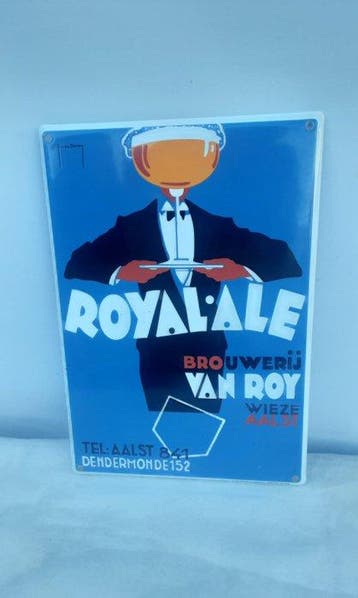 rven doren - Reclamebord - Emaille