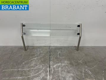 Kuchscherm Glas & RVS 78 x 20 x 57 cm Horeca, Ophalen of Verzenden, Gebruikt