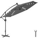 Artemis-parasol, 360° draaibaar, LED-zonne-energie, 3,5 x 3,, Tuin en Terras, Zonneschermen, Verzenden, Nieuw