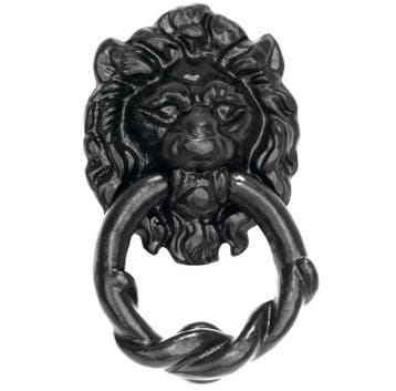 Deurklopper Lion ijzer zwart, Verzenden, Nieuw
