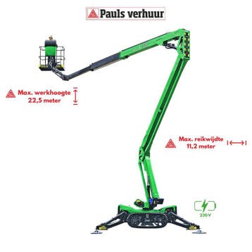 Leguan 225 Spinhoogwerker huren | 22,5 meter | Elektrisch