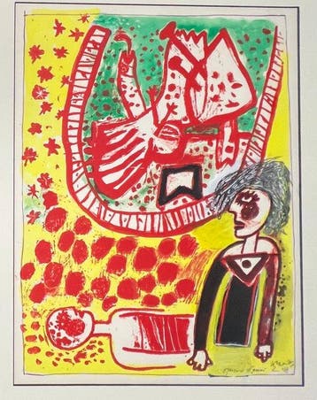 Corneille (1922-2010) - Turbulence de lété. Oeuvre, Antiek en Kunst