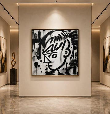 Timo Wedell - Contemporary Countenance - XL- Basquiat Style