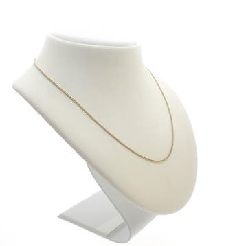 Gouden dunne gourmetschakel ketting, Ophalen of Verzenden, Gebruikt, Overige kleuren, Goud