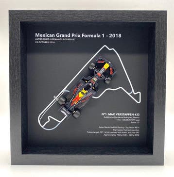 Artwork - Red Bull - Max Verstappen - GP F1 Mexico 2018, Hobby en Vrije tijd, Modelauto's | 1:5 tot 1:12, Nieuw