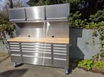 Gereedschapswagen Werkbank Met Achterwand 72 Inch Rvs - B..., Ophalen of Verzenden, Nieuw