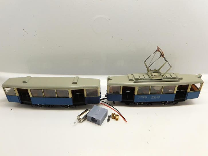 micromotor HLI009G Liliput KSW, Tram, Straßenbahn, Hobby en Vrije tijd, Modeltreinen | H0, Gelijkstroom, Overige typen, Nieuw
