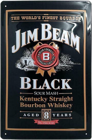 Jim Beam reclamebord, Verzamelen, Verzenden, Nieuw