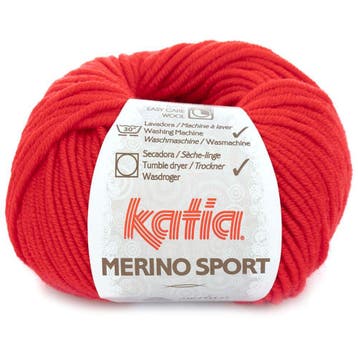 Katia Concept Merino Sport - 04 rood - Wol Garen, Ophalen of Verzenden, Nieuw