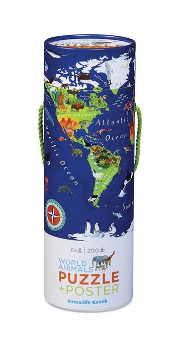 Crocodile Creek wereldpuzzel 200 st van €14,99 voor €7,49, Ophalen of Verzenden, Nieuw