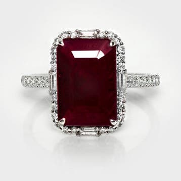 Zonder minimumprijs - Ring - 14 karaat HRD 5,10 ct niet, Nieuw
