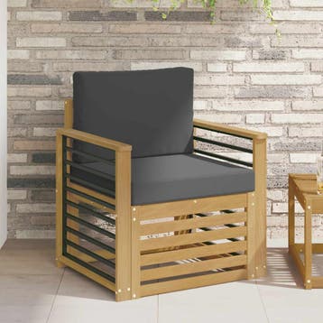 vidaXL Buiten bankenset Polyester Wit, Verzenden, Nieuw