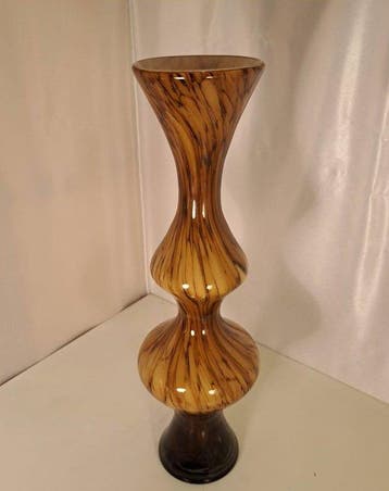 Vaas - Hoogte: 50 cm - Glas - Glas uit Bohemië