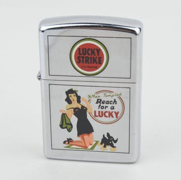 Zippo - Lucky Strike Zippo Lighter Pin-Up Girl Design -, Nieuw