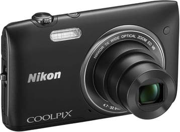 Nikon Coolpix S3500 Digitale Compact Camera - Zwart (In doos, Verzenden, Zo goed als nieuw
