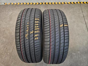 215/50/18 92W AO1 MICHELIN ZOMERBANDEN 7,4MM PROFIEL DEMO 2X, Ophalen, 18 inch, Band(en), Personenwagen