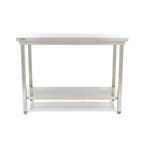 Werktafel rvs - 200 x 60 cm - Verstelbare Hoogte - met Onder, Verzenden, Nieuw in verpakking