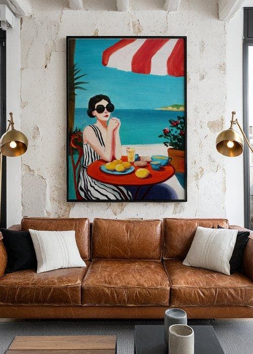 E. García - Verano y sol XL (no reserve), Antiek en Kunst, Kunst | Schilderijen | Modern