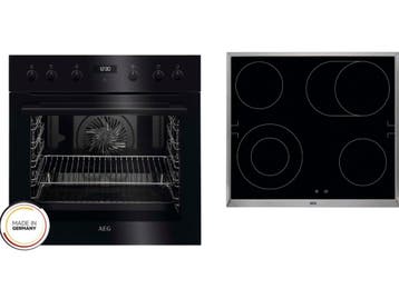 AEG TEAMHBLAC2 - Elektrisch Fornuis - 8 soorten verwarming -, Verzenden, Zo goed als nieuw