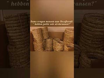 Strokrans Strokransen 80 cm GEWIKKELD Grote krans, Ophalen of Verzenden, Nieuw