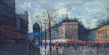 Franse school (XX) - Rue Parisienne