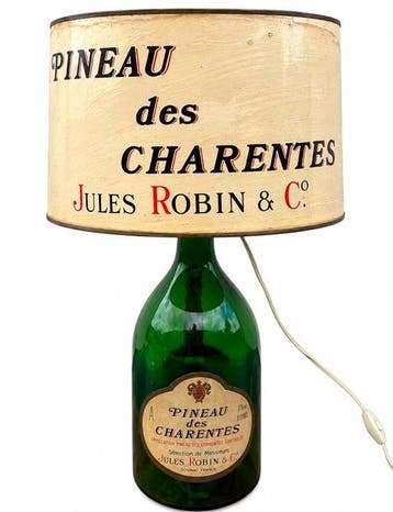 Lamp - Glas - Vintage lamp Pineau