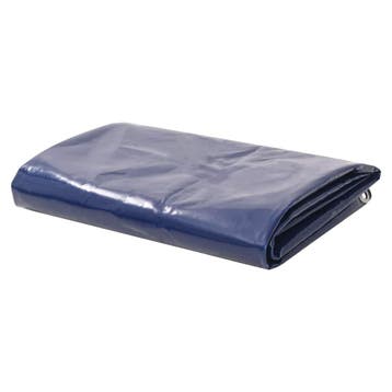 vidaXL Dekzeil 650 g/m² 1,5x10 m blauw, Verzenden, Nieuw