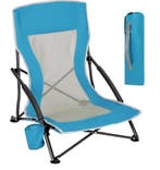 Opvouwbare Campingstoel met Armleuningen en Bekerhouder, Verzenden, Nieuw
