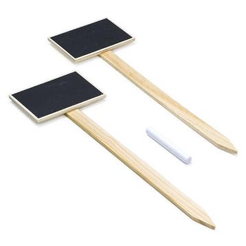 Plantenlabel | Gardalux | 2 stuks (34 cm, Hout), Verzenden