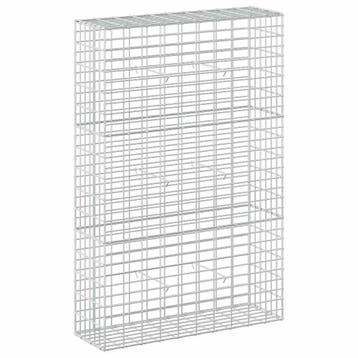 vidaXL Gabion met 5 mm Draad en 5x10 cm Gaas 100x30x150 cm, Verzenden, Nieuw, IJzer