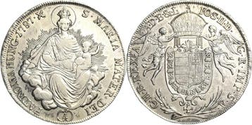 1/2 taler, daalder 1787, Habsburg Josef Ii 1764-1790, Verzenden