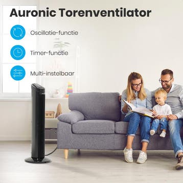 2dekans | Auronic Torenventilator - Staande Ventilator met, Ophalen of Verzenden, Zo goed als nieuw