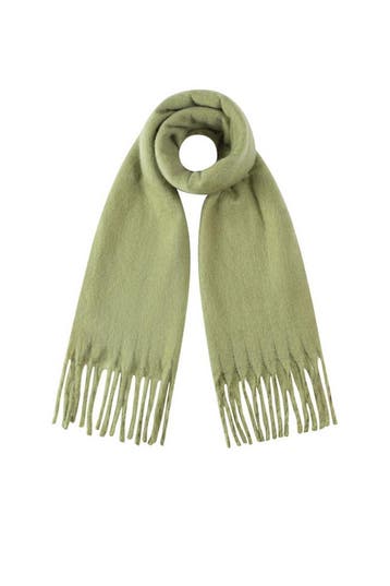 Zachte Winter Sjaal – Effen Kleuren | Dames - Legergroen, Verzenden, Nieuw