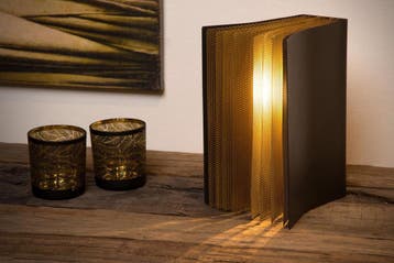 Lucide EXTRAVAGANZA LIVRET - Tafellamp - 1xE14 - Zwart, Verzenden, Nieuw