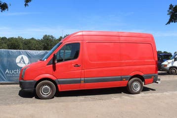 Veiling: Bestelwagen Volkswagen CRAFTER Diesel 109pk 2008, Gebruikt, Volkswagen, Rood, BTW verrekenbaar