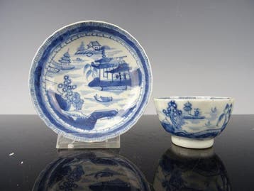 Kop en schotel - Porselein - Qianlong 1736-1795, Antiek en Kunst