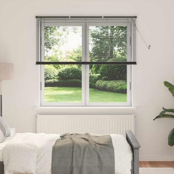 vidaXL Jaloezie Zilvergrijs 150 x 130 cm 25 mm PVC, Verzenden, Nieuw