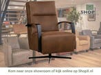 Leren draaifauteuil Award - Kenia Brown (bruin) - Stervoet, Nieuw, Ophalen of Verzenden, 50 tot 75 cm, Industrieel, Modern