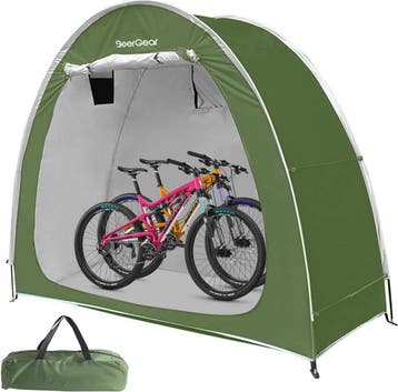 BeerGear Fietstent met afneembare regenhoes - Schuurtent, Caravans en Kamperen, Ophalen of Verzenden, Zo goed als nieuw