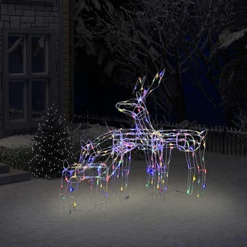 vidaXL 3-delige Kerstverlichting rendieren 229 LEDs, Verzenden, Nieuw