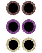 Dierenogen Fuchsia/Goud/Bruin (60 stuks), Nieuw