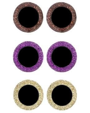 Dierenogen Fuchsia/Goud/Bruin (60 stuks), Hobby en Vrije tijd, Naaien en Fournituren, Nieuw