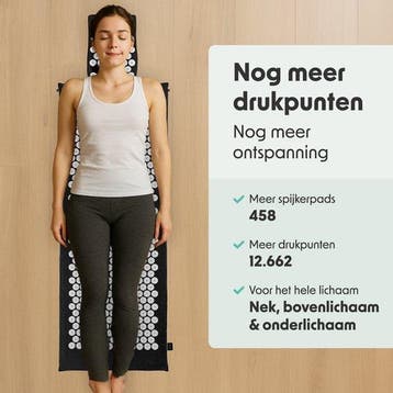 2dekans | LifeGoods Acupressuur Mat XL - met Kussen - Shakti, Ophalen of Verzenden, Zo goed als nieuw