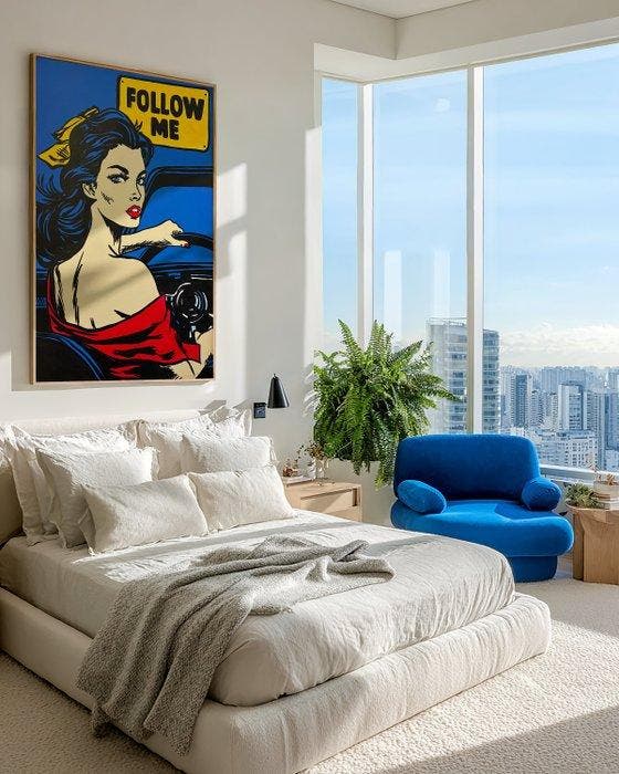 Flavia Delgado - BLUE EYES XL (NO RESERVE), Antiek en Kunst, Kunst | Schilderijen | Modern