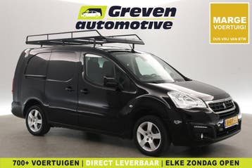 Peugeot Partner 1.6 BlueHDi L2 100PK | Marge | Clima |, Euro 6, Zwart, Nieuw, Lease