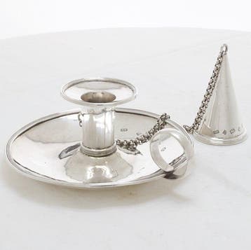 F.W - Kaarsenhouder - .925 zilver - Zilveren