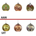 LED Hanglamp 3D - Ovaal - Chroom Glas, Ophalen of Verzenden, Nieuw, Glas, Minder dan 50 cm