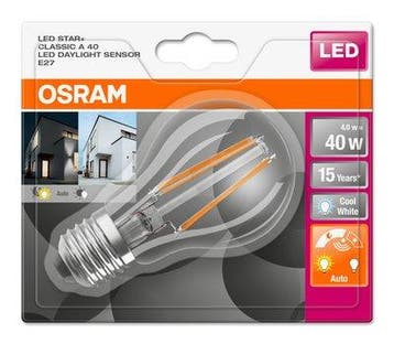 6 stuks Osram LED Dag/Nacht sensorlamp E27 4W 470lm 4000K..., Huis en Inrichting, Ophalen of Verzenden, Nieuw