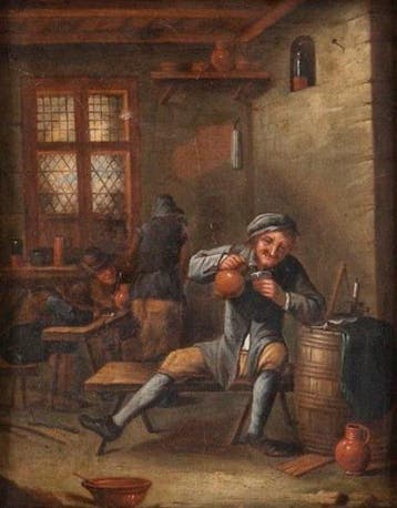Europese school (XVIII-XIX) - Tavern scene